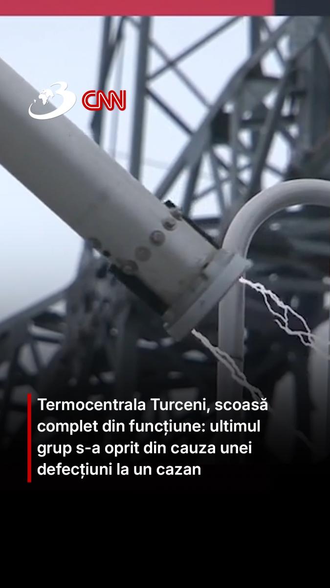 Termocentrala Turceni, scoasă complet din funcțiune: ultimul grup s-a oprit din cauza unei defecțiuni la un cazan