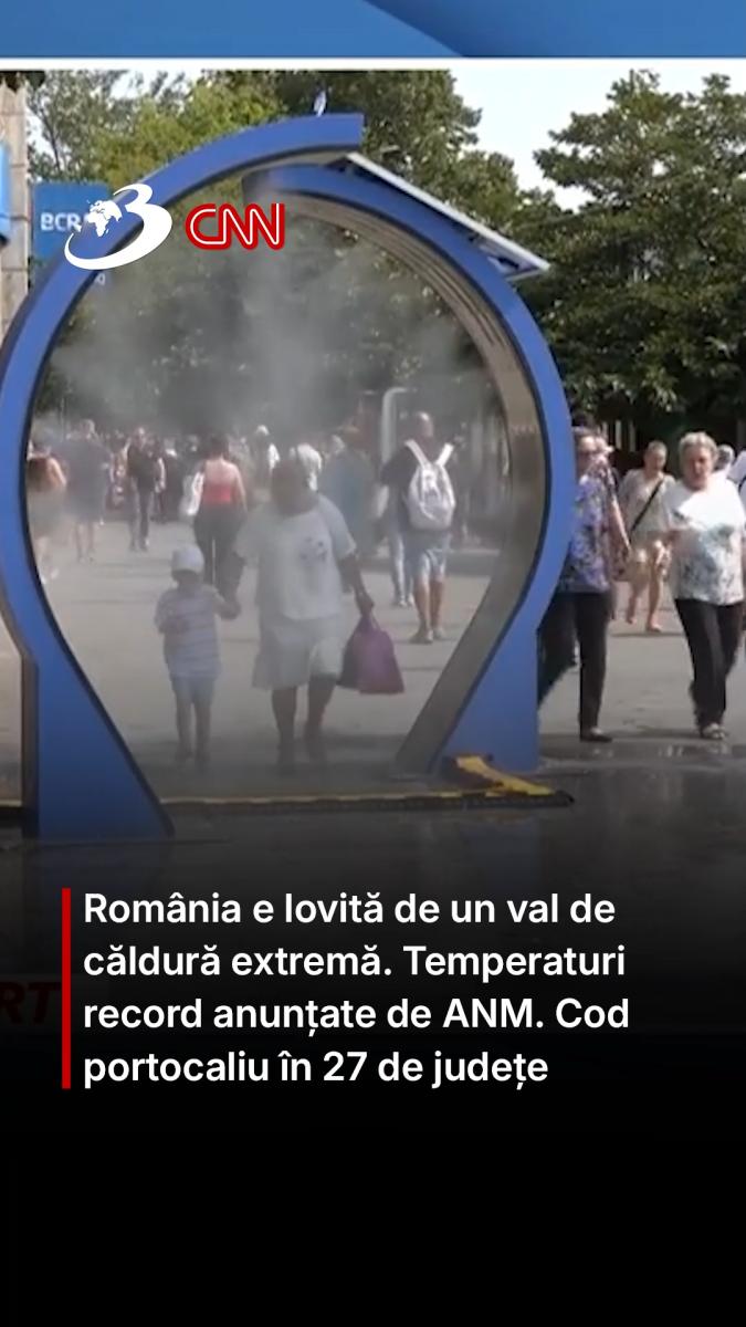 România e lovită de un val de căldură extremă. Temperaturi record anunțate de ANM. Cod portocaliu în 27 de județe