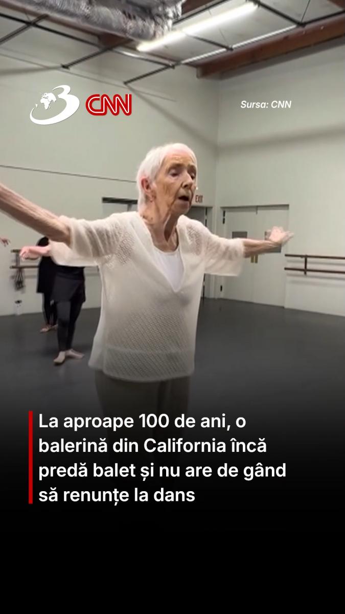 La aproape 100 de ani, o balerină din California încă predă balet și nu renunță la dans