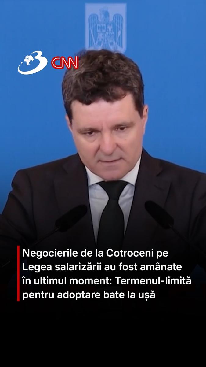 Negocierile de la Cotroceni pe Legea salarizării au fost amânate în ultimul moment: Termenul-limită pentru adoptare bate la ușă