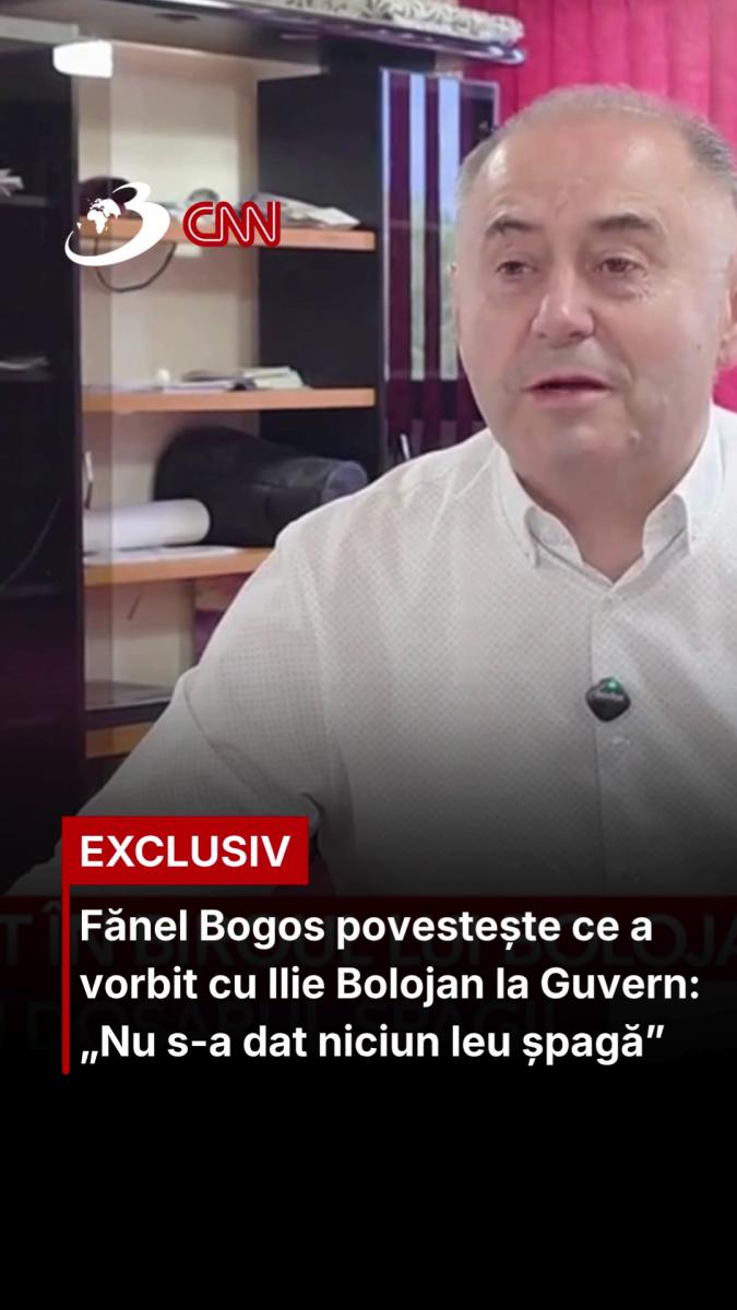 Fănel Bogos povestește ce a vorbit cu Ilie Bolojan la Guvern: „Nu s-a dat niciun leu șpagă”