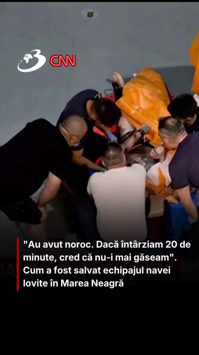 Cinci dintre cei 12 marinari aflați la bordul cargoului PROGRESS IV, care s-a scufundat joi seară în Marea Neagră, au fost transportați