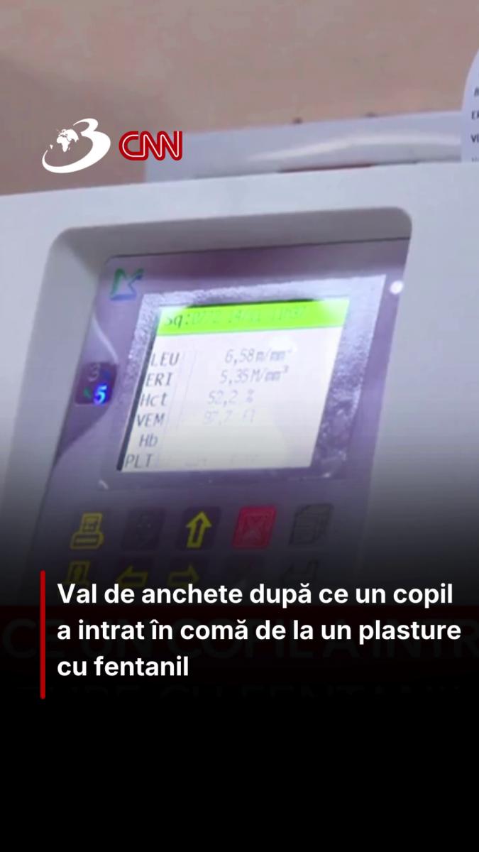 Val de anchete după ce un copil a intrat în comă de la un plasture cu fentanil