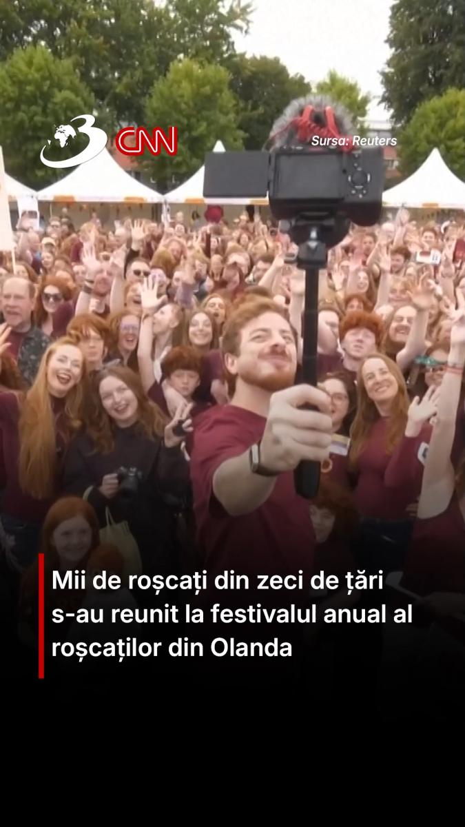 Mii de roșcați din zeci de țări s-au reunit la festivalul anual al roșcaților din Olanda