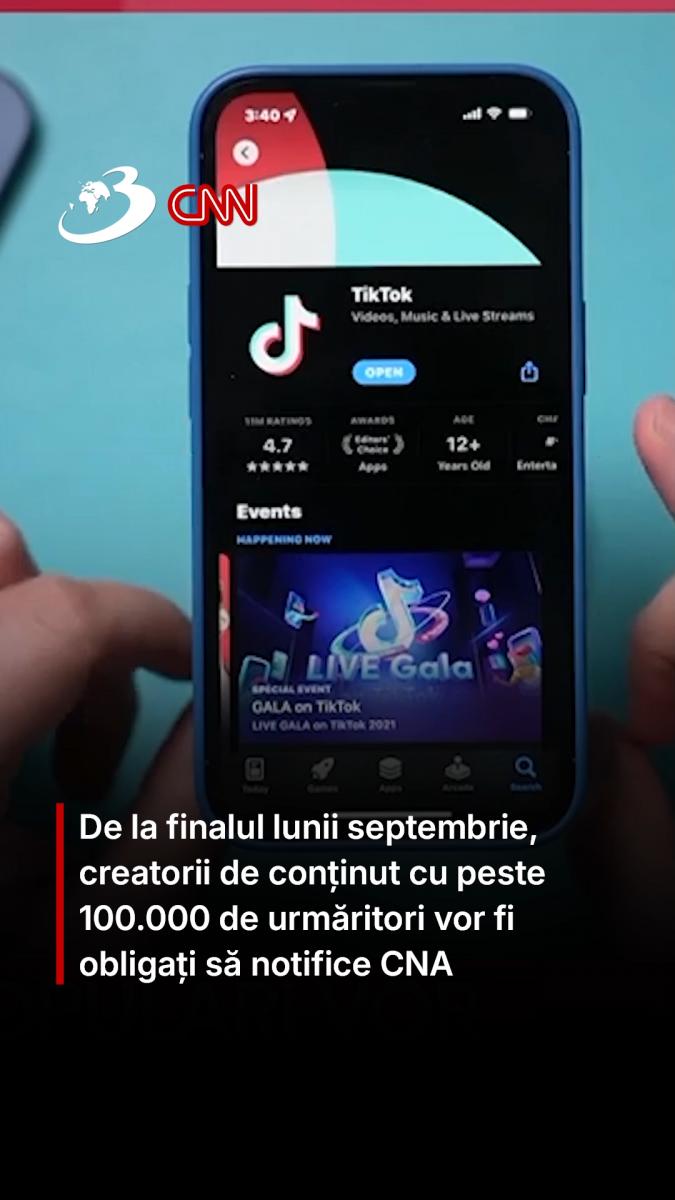 De la finalul lunii septembrie, creatorii de conținut cu peste 100.000 de urmăritori vor fi obligați să notifice CNA