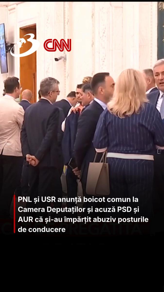 PNL și USR anunță boicot comun la Camera Deputaților și acuză PSD și AUR că și-au împărțit abuziv posturile de conducere 