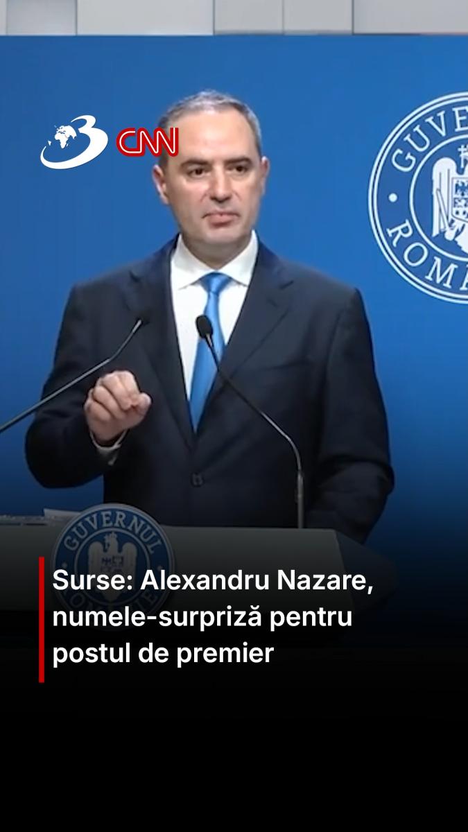 Surse: Alexandru Nazare, numele-surpriză pentru postul de premier