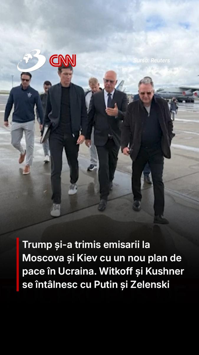 Trump și-a trimis emisarii la Moscova și Kiev cu un nou plan de pace în Ucraina. Witkoff și Kushner se întâlnesc cu Putin și Zelenski
