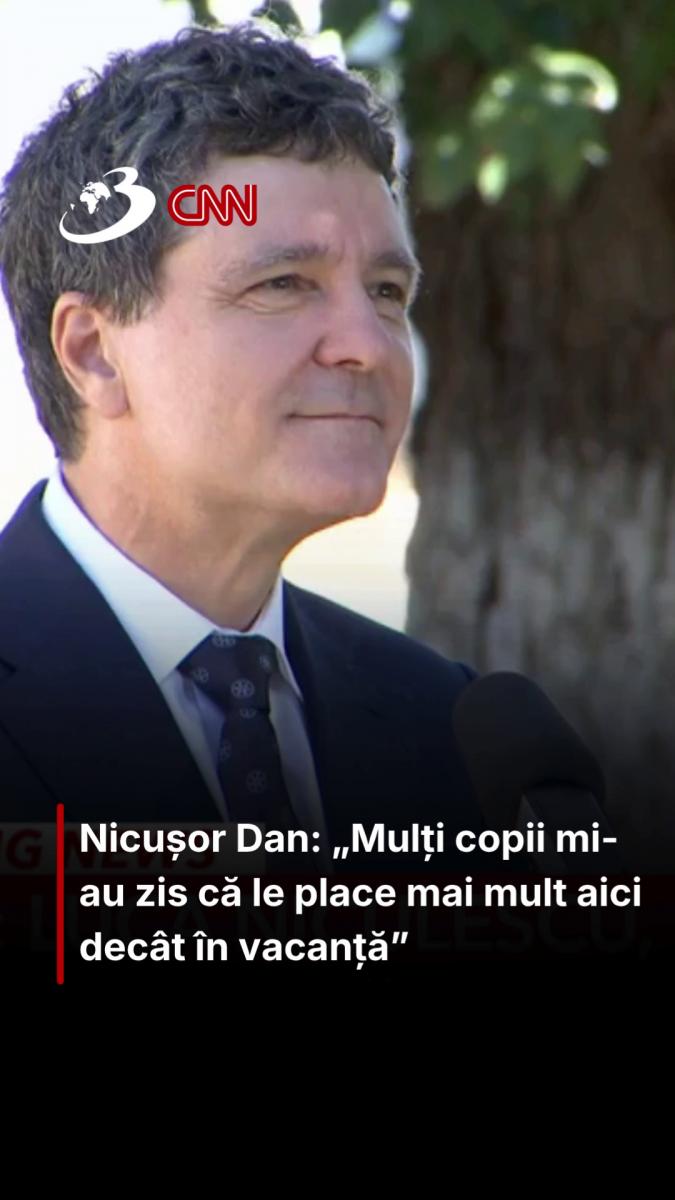 Nicușor Dan: „Mulți copii mi-au zis că le place mai mult aici decât în vacanță”