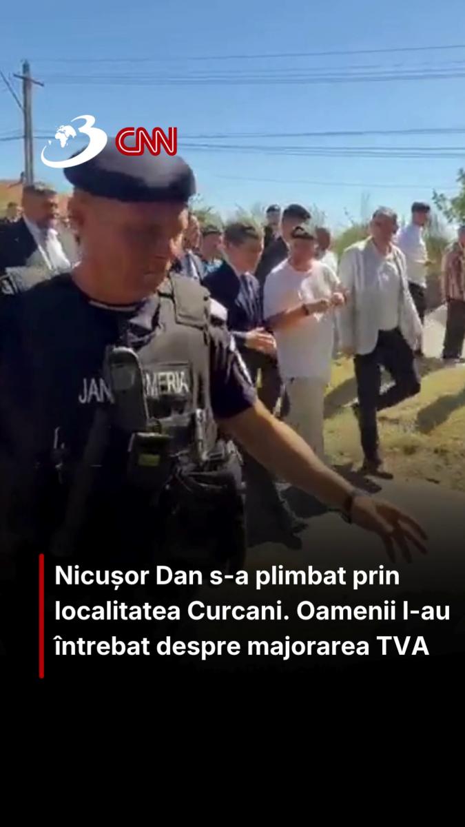 Nicușor Dan s-a plimbat prin localitatea Curcani. Oamenii l-au întrebat despre majorarea TVA