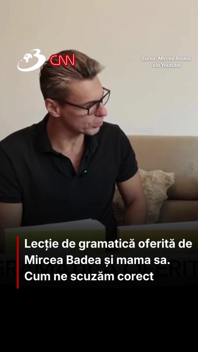 Lecție de gramatică oferită de Mircea Badea și mama sa. Cum ne scuzăm corect