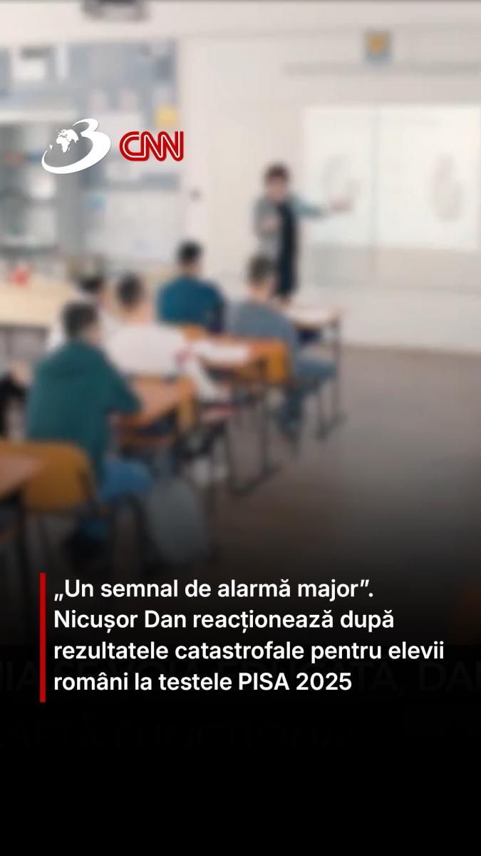 „Un semnal de alarmă major”. Nicușor Dan reacționează după rezultatele catastrofale pentru elevii români la testele PISA 2025