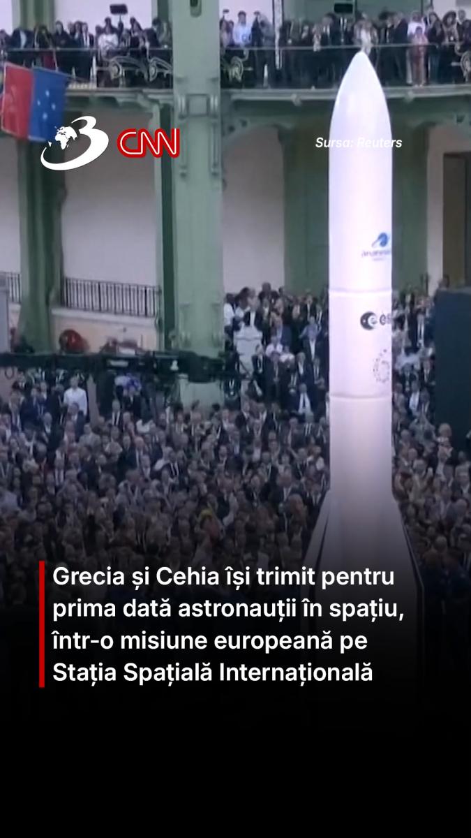 Grecia și Cehia își trimit pentru prima dată astronauții în spațiu, într-o misiune europeană pe Stația Spațială Internațională