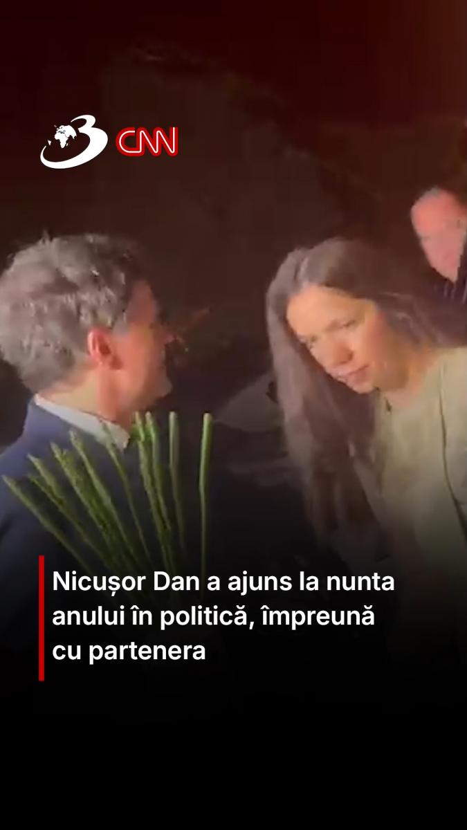 Nicușor Dan a ajuns la nunta anului în politică, împreună cu partenera