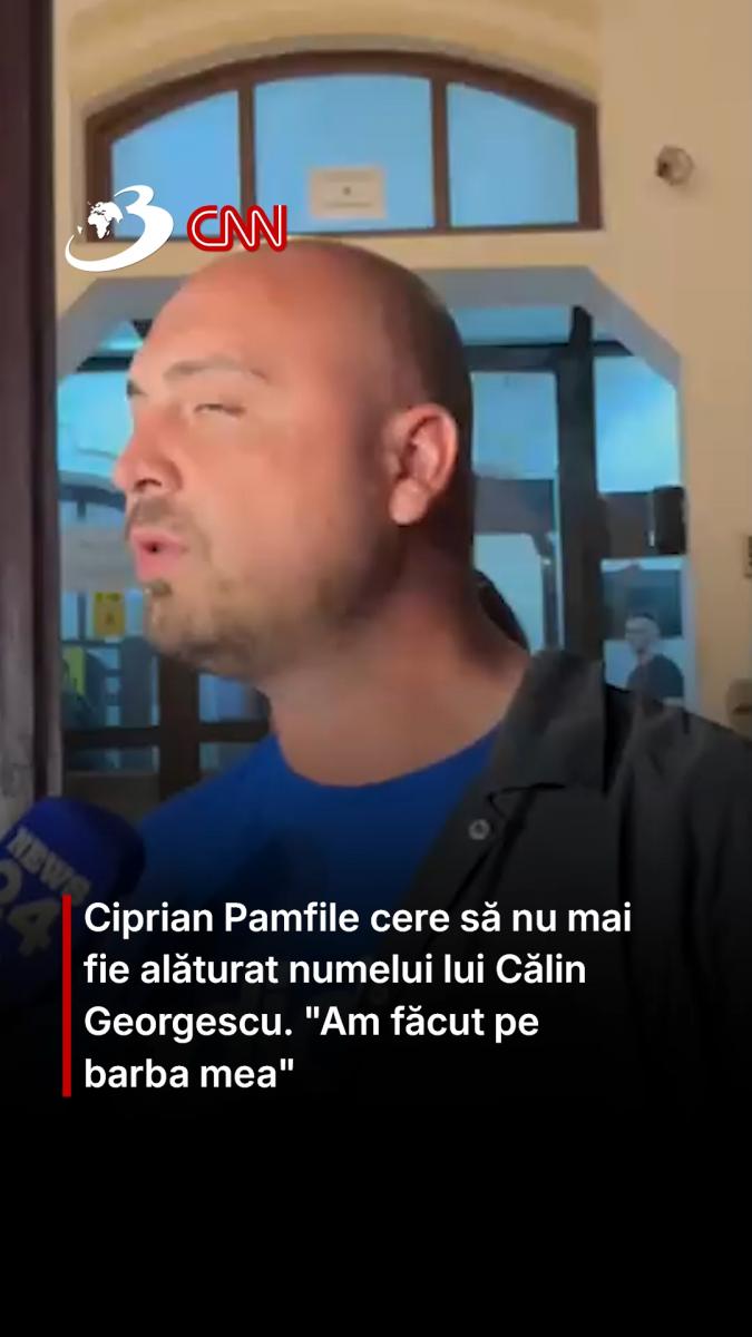 Ciprian Pamfile cere să nu mai fie alăturat numelui lui Călin Georgescu. 
