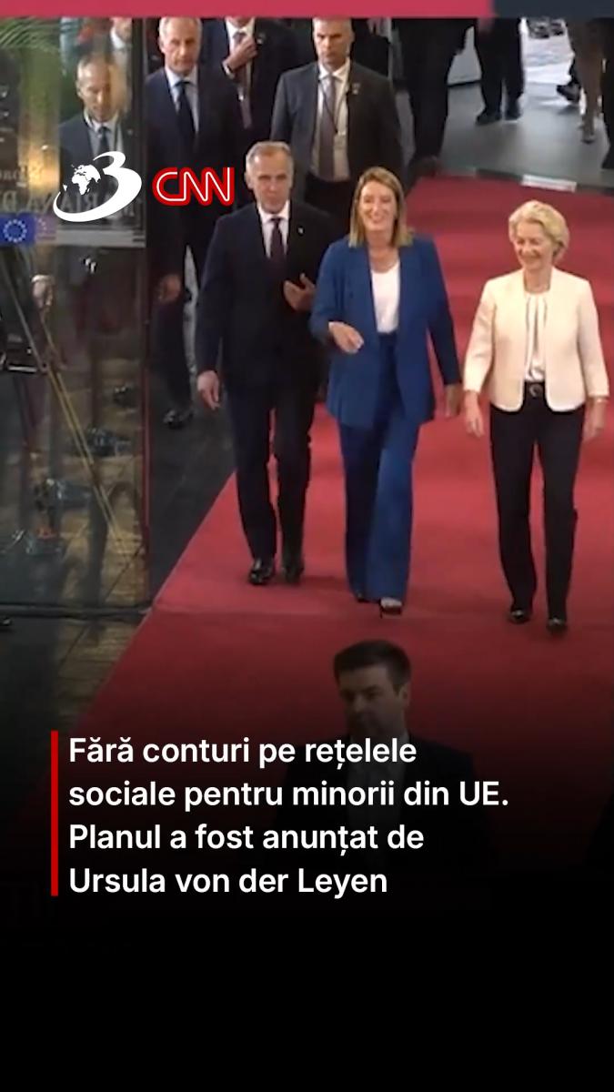 Fără conturi pe rețelele sociale pentru minorii din UE. Planul a fost anunțat de Ursula von der Leyen
