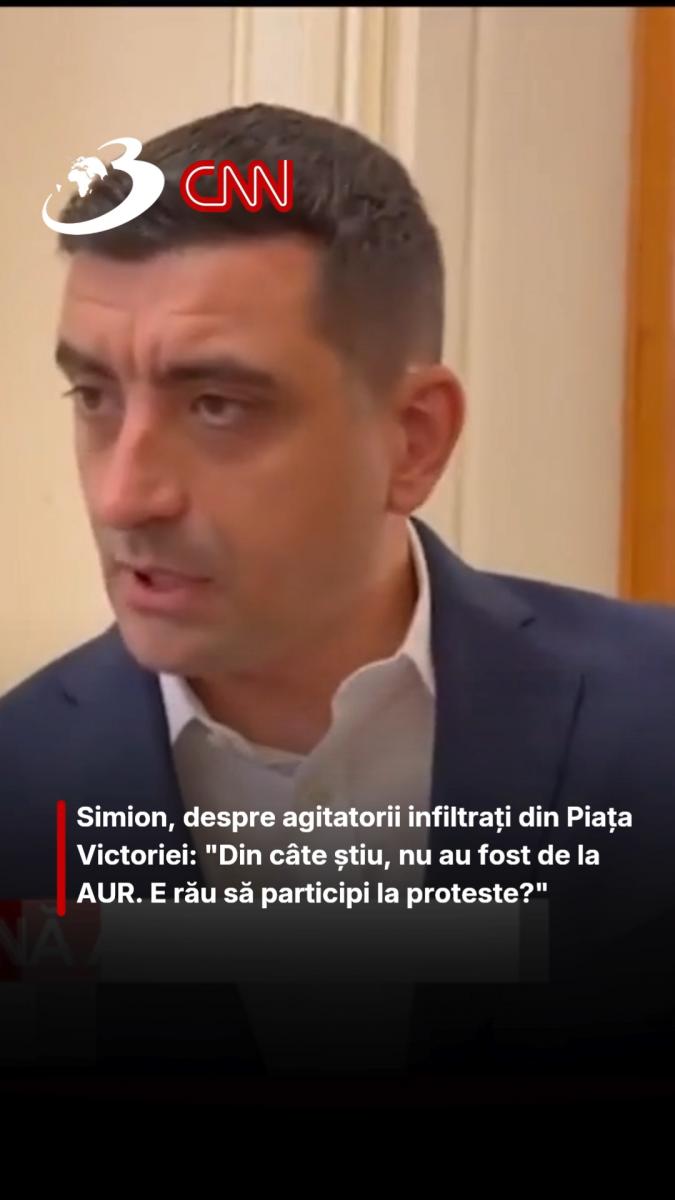 Simion, despre agitatorii infiltrați din Piața Victoriei: 