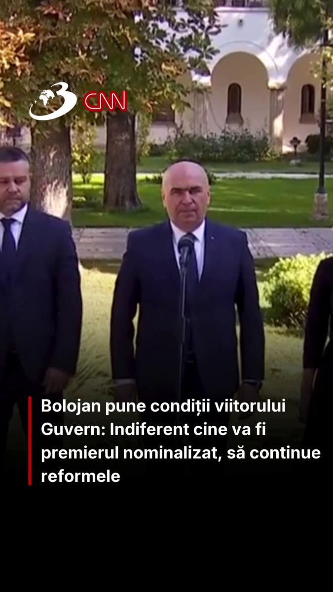 Bolojan pune condiții viitorului Guvern: Indiferent cine va fi premierul nominalizat, să continue reformele