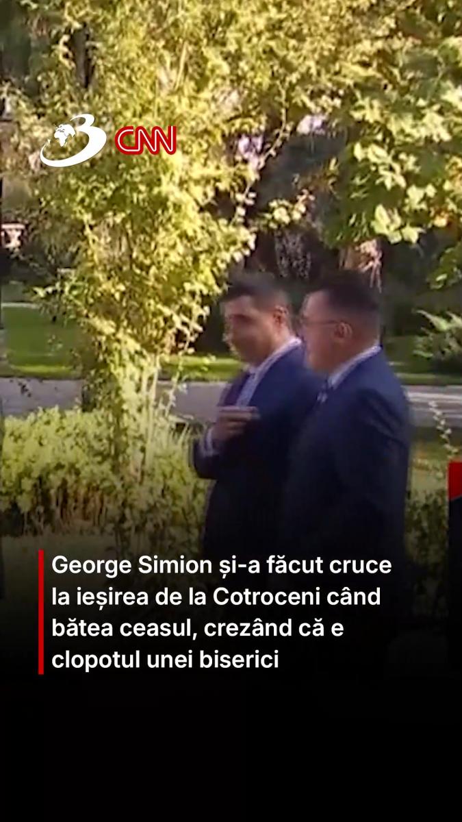 George Simion și-a făcut cruce la ieșirea de la Cotroceni când bătea ceasul, crezând că e clopotul unei biserici