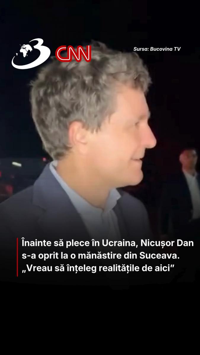 Înainte să plece în Ucraina, Nicușor Dan s-a oprit la o mănăstire din Suceava. „Vreau să înțeleg realitățile de aici” 