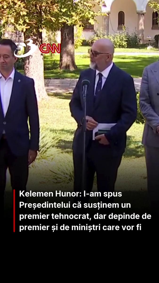 Kelemen Hunor: I-am spus Președintelui că susținem un premier tehnocrat, dar depinde de premier și de miniștri care vor fi