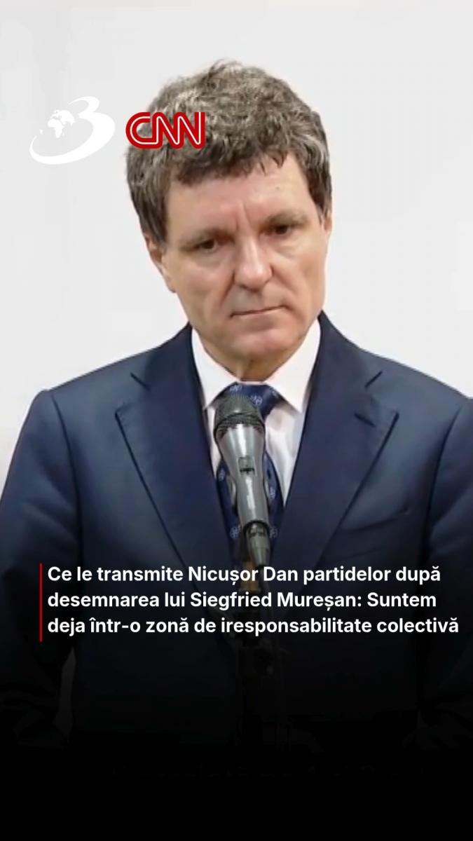 Ce le transmite Nicușor Dan partidelor după desemnarea lui Siegfried Mureșan: Suntem deja într-o zonă de iresponsabilitate colectivă 