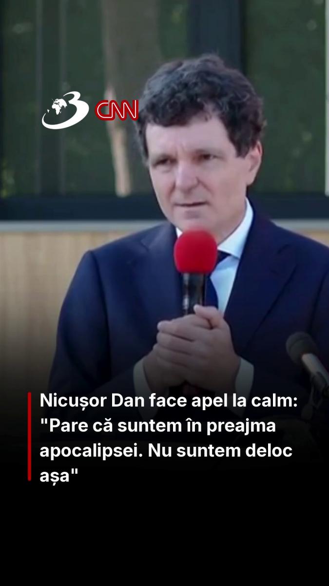 Nicușor Dan face apel la calm: 