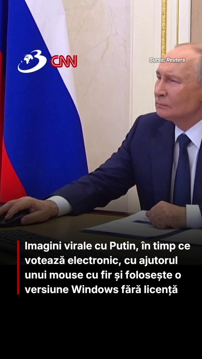 Putin a votat la alegerile parlamentare de pe un calculator fără Windows cu licență