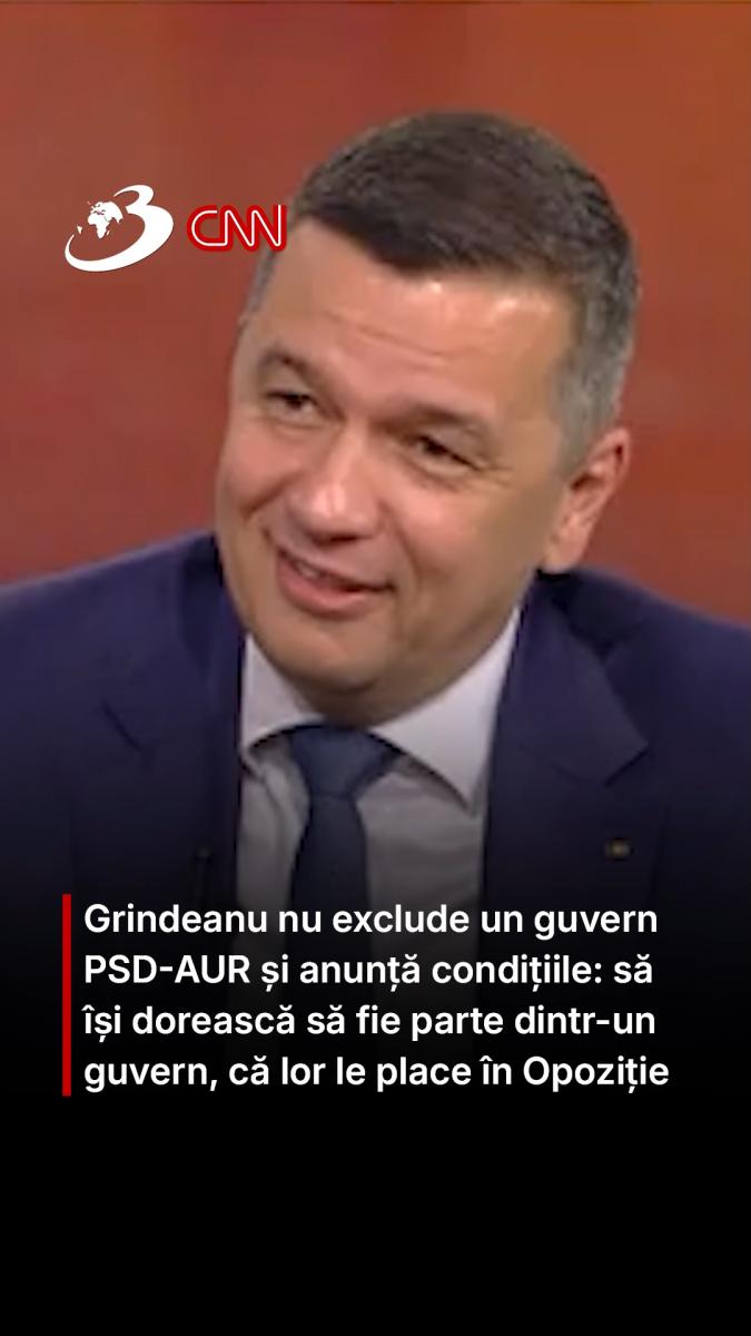 Grindeanu nu exclude un guvern PSD-AUR și anunță condițiile: să își dorească să fie parte dintr-un guvern, că lor le place în Opoziție