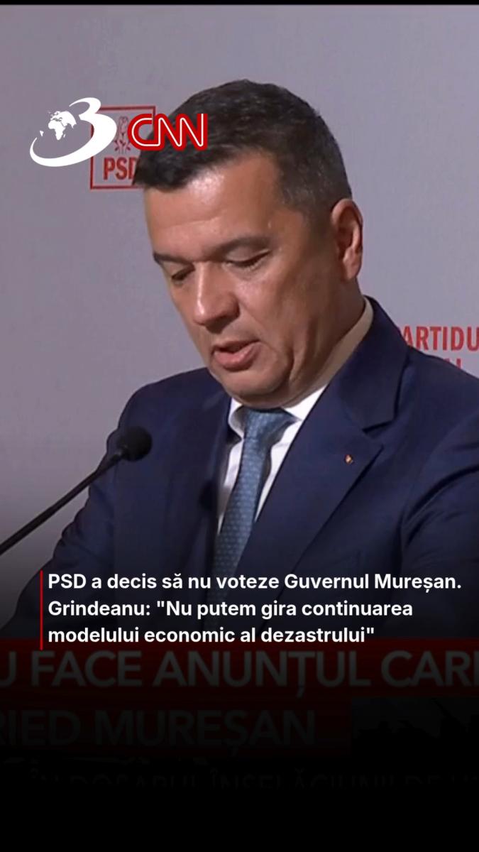 PSD a decis să nu voteze Guvernul Mureșan. Grindeanu: 