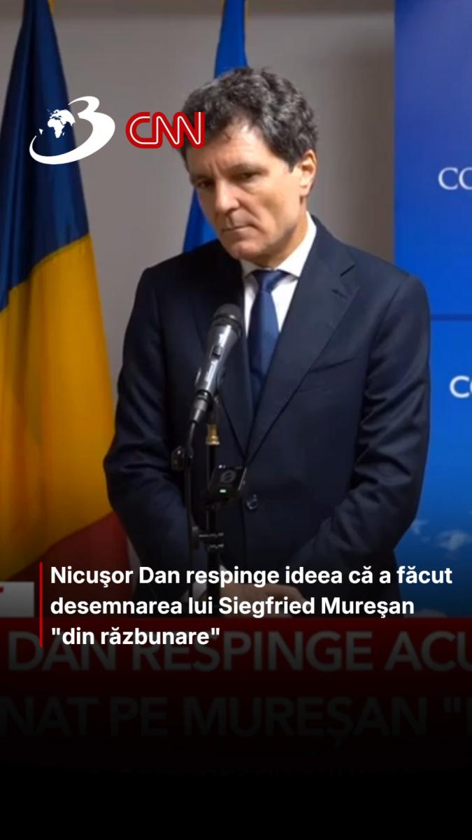 Nicuşor Dan respinge ideea că a făcut desemnarea lui Siegfried Mureşan 
