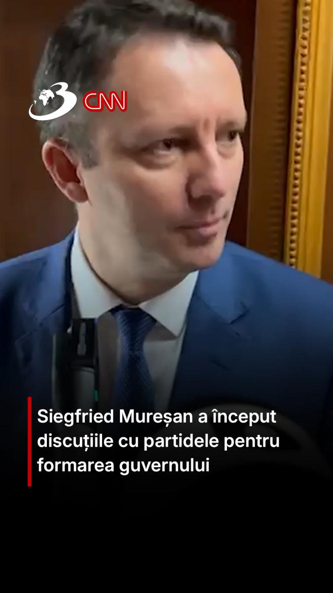 Siegfried Mureșan a început discuțiile cu partidele pentru formarea guvernului