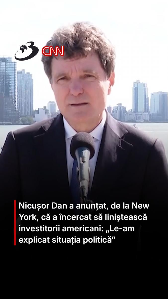Nicușor Dan a anunțat, de la New York, că a încercat să liniștească investitorii americani: „Le-am explicat situația politică”