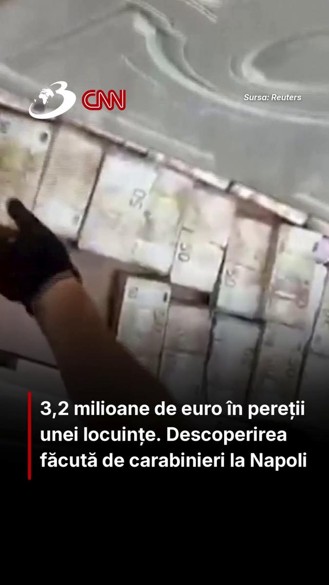 3,2 milioane de euro în pereții unei locuințe. Descoperirea făcută de carabinieri la Napoli