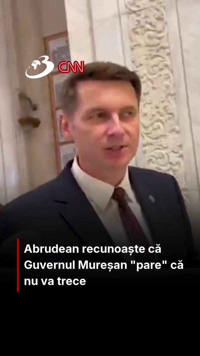 Abrudean recunoaște că Guvernul Mureșan 
