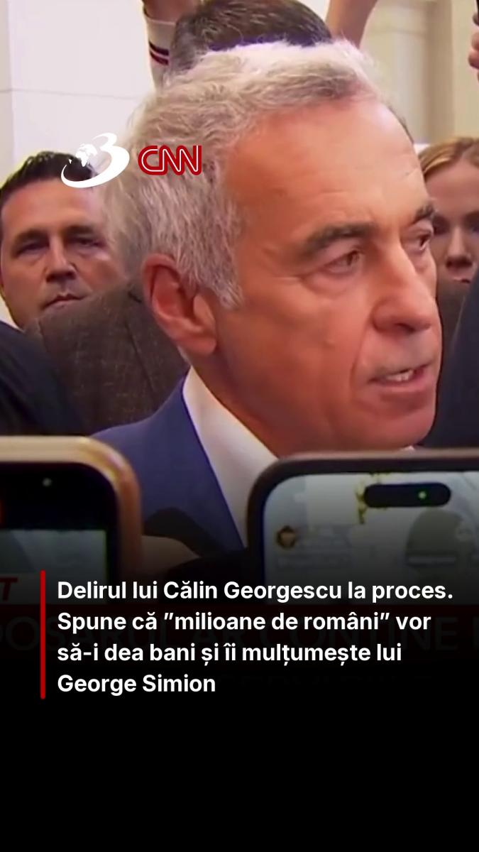 Delirul lui Călin Georgescu la proces. Spune că ”milioane de români” vor să-i dea bani și îi mulțumește lui George Simion