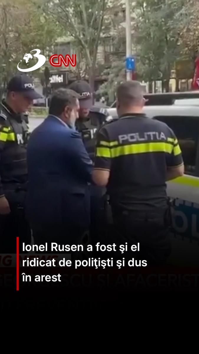 Ionel Rusen a fost şi el ridicat de poliţişti şi dus în arest