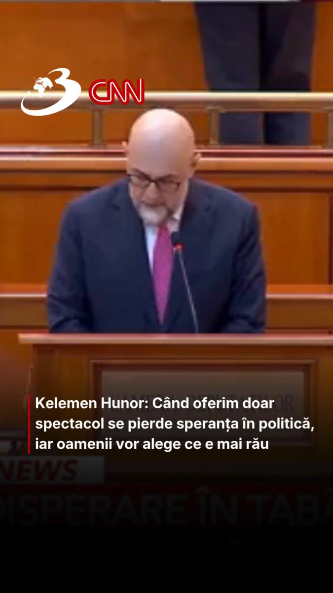 Kelemen Hunor: Când oferim doar spectacol se pierde speranța în politică, iar oamenii vor alege ce e mai rău