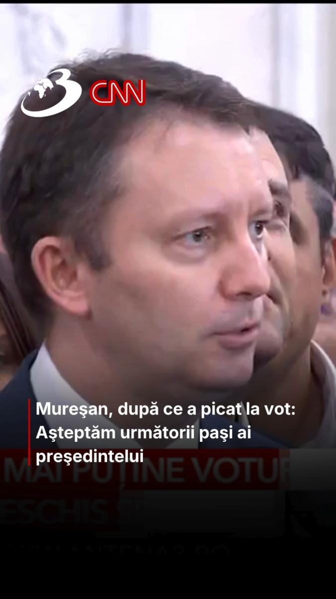 Mureşan, după ce a picat la vot: Aşteptăm următorii paşi ai preşedintelui