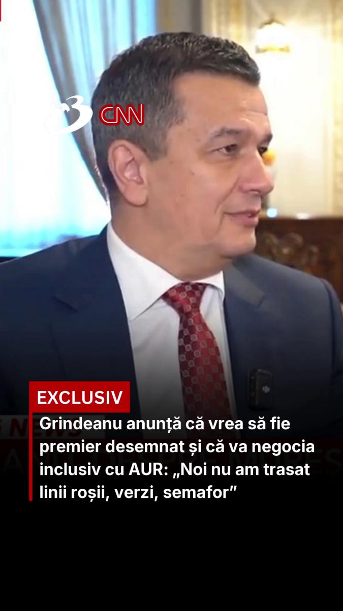 Grindeanu anunță că vrea să fie premier desemnat și că va negocia inclusiv cu AUR: „Noi nu am trasat linii roșii, verzi, semafor”