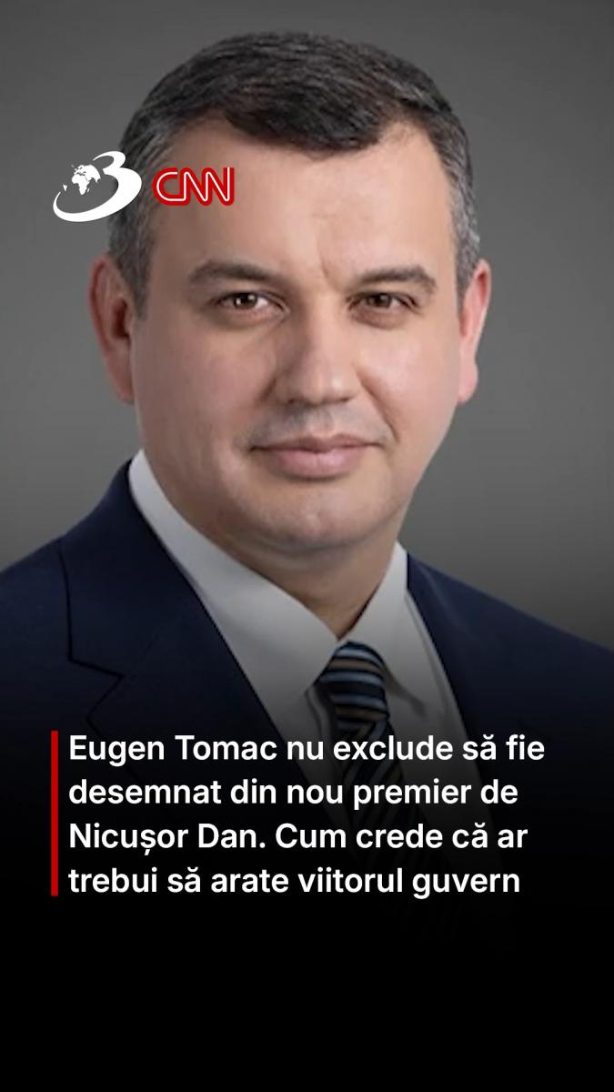 Eugen Tomac nu exclude să fie desemnat din nou premier de Nicușor Dan. Cum crede că ar trebui să arate viitorul guvern