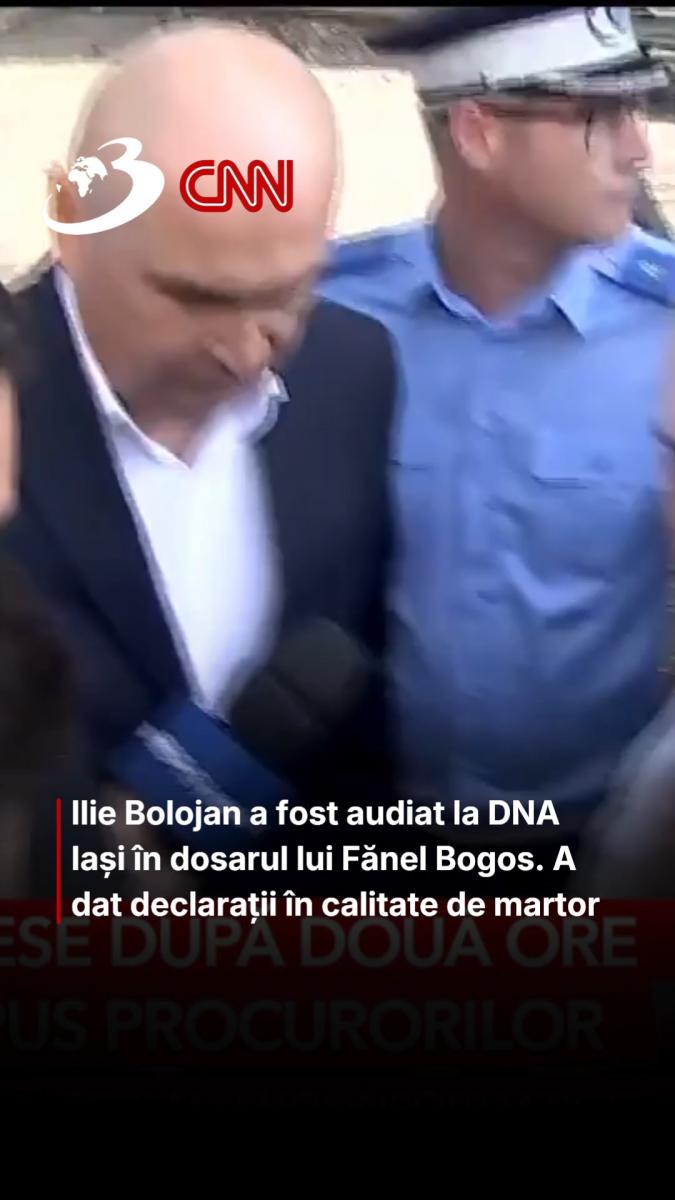 Ilie Bolojan a fost audiat la DNA Iași în dosarul lui Fănel Bogos. A dat declarații în calitate de martor 