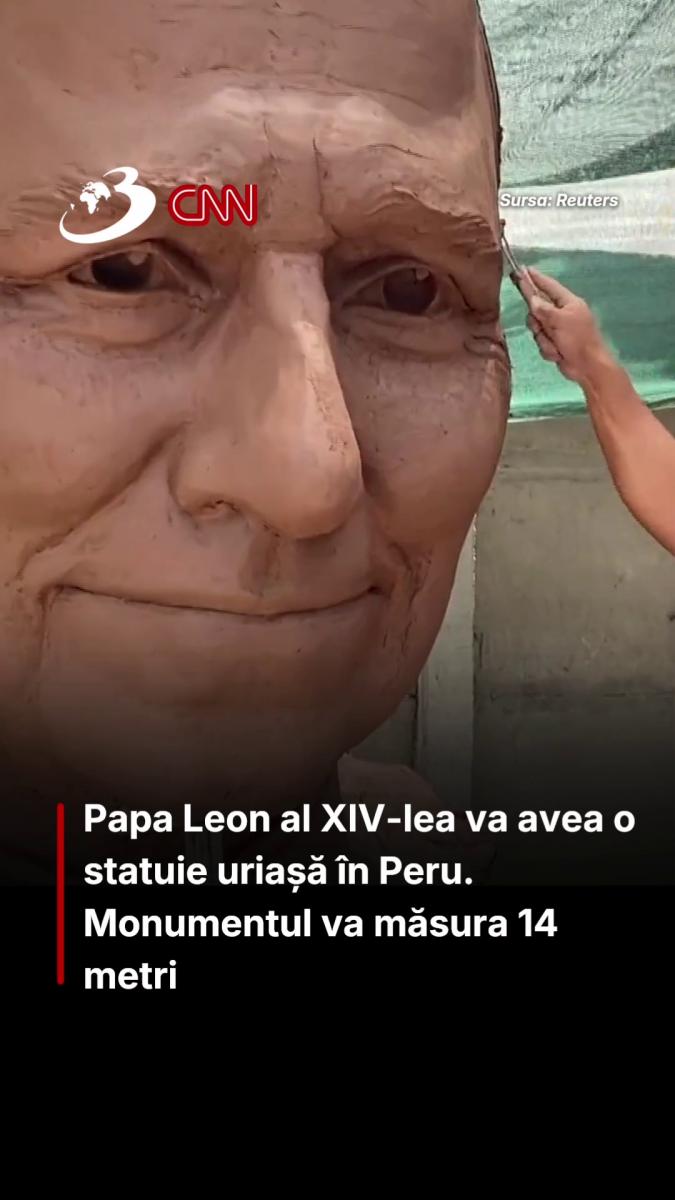 O statuie uriașă a Papei Leon al XIV-lea, construită în Peru. Va avea 14 metri înălțime