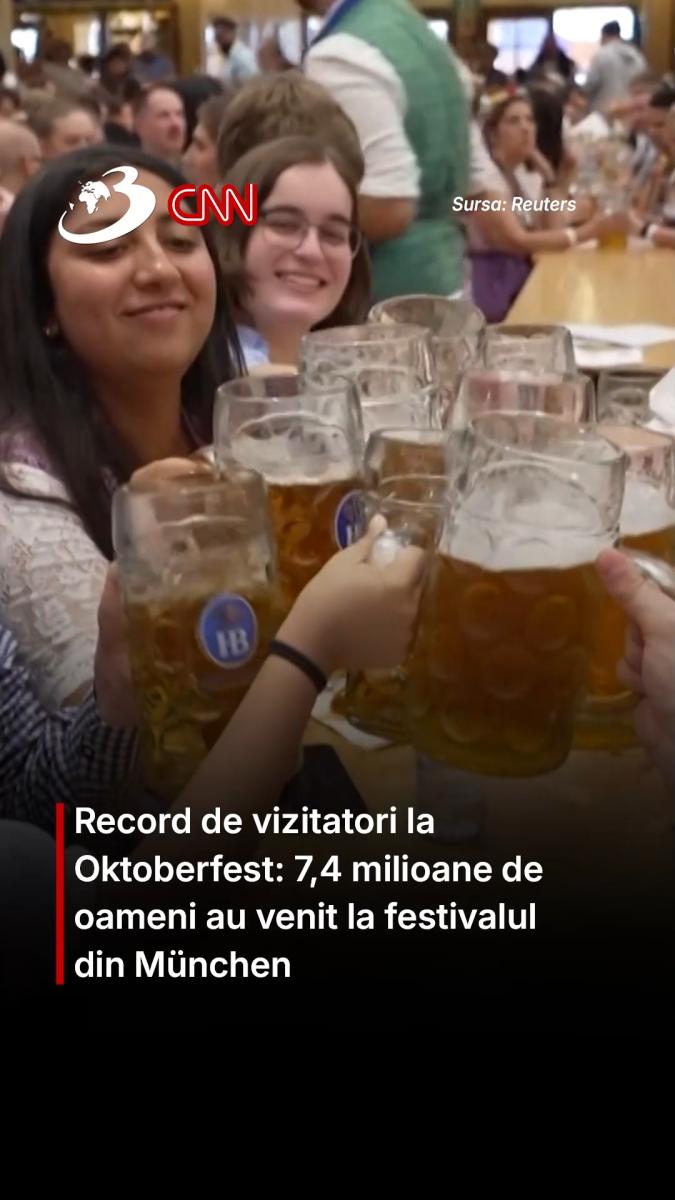 Record de vizitatori la Oktoberfest: 7,4 milioane de oameni au venit la festivalul din München