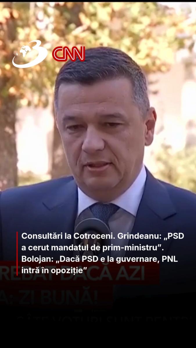 Consultări la Cotroceni. Grindeanu: „PSD a cerut mandatul de prim-ministru”. Bolojan: „Dacă PSD e la guvernare, PNL intră în opoziție” 