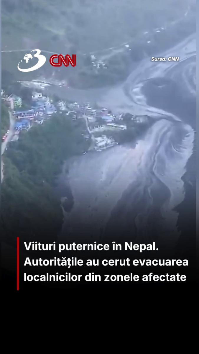 Viituri puternice în Nepal. Autoritățile au cerut evacuarea localnicilor din zonele afectate