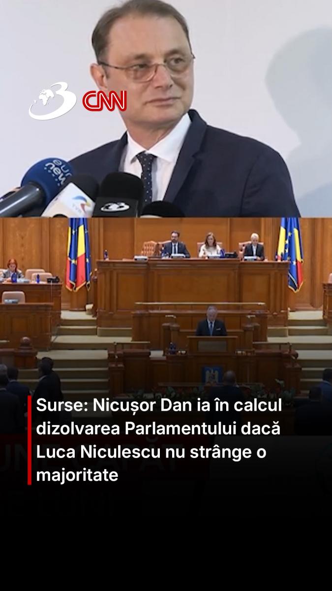 Surse: Nicușor Dan ia în calcul dizolvarea Parlamentului dacă Luca Niculescu nu strânge o majoritate
