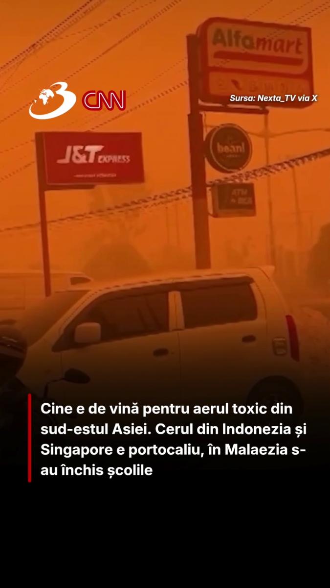 Cine e de vină pentru aerul toxic din sud-estul Asiei. Cerul din Indonezia și Singapore e portocaliu, în Malaezia s-au închis școlile