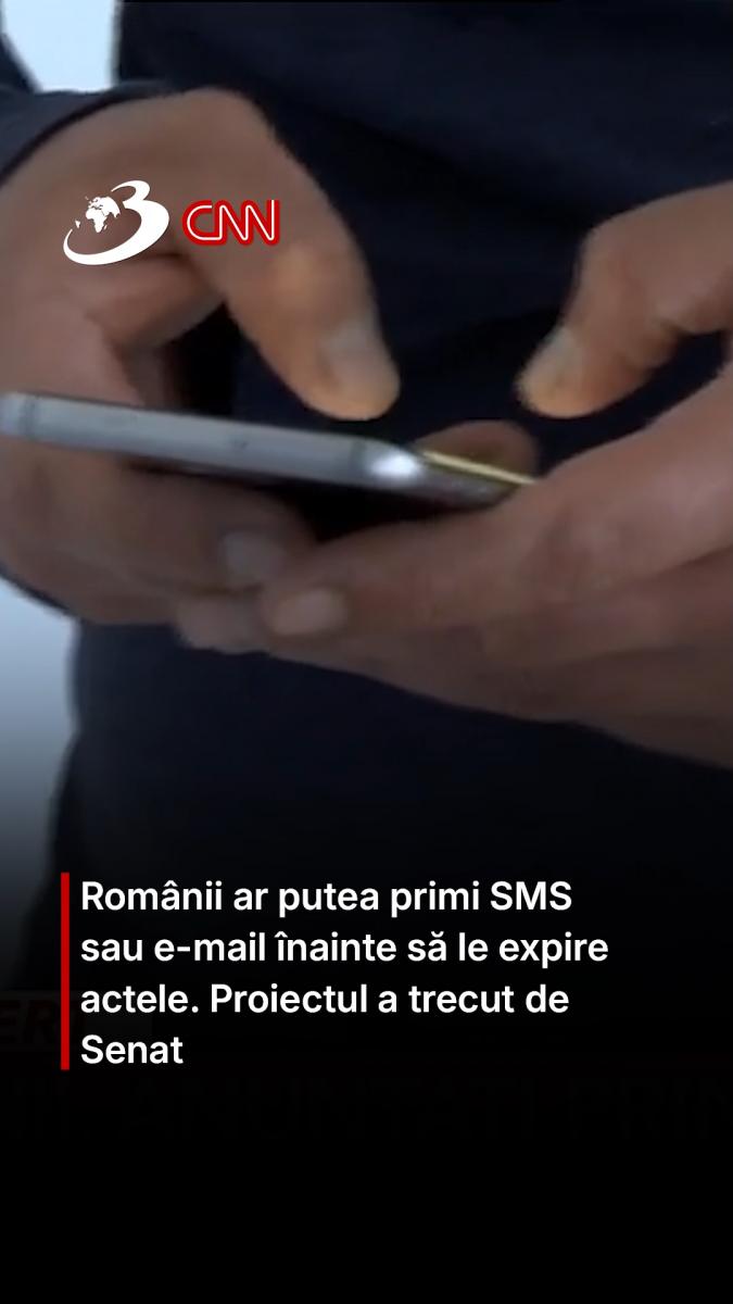 Românii ar putea primi SMS sau e-mail înainte să le expire actele. Proiectul a trecut de Senat