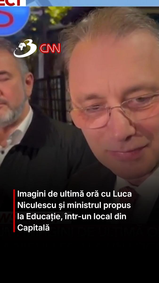 Imagini de ultimă oră cu Luca Niculescu și ministrul propus la Educație, într-un local din Capitală